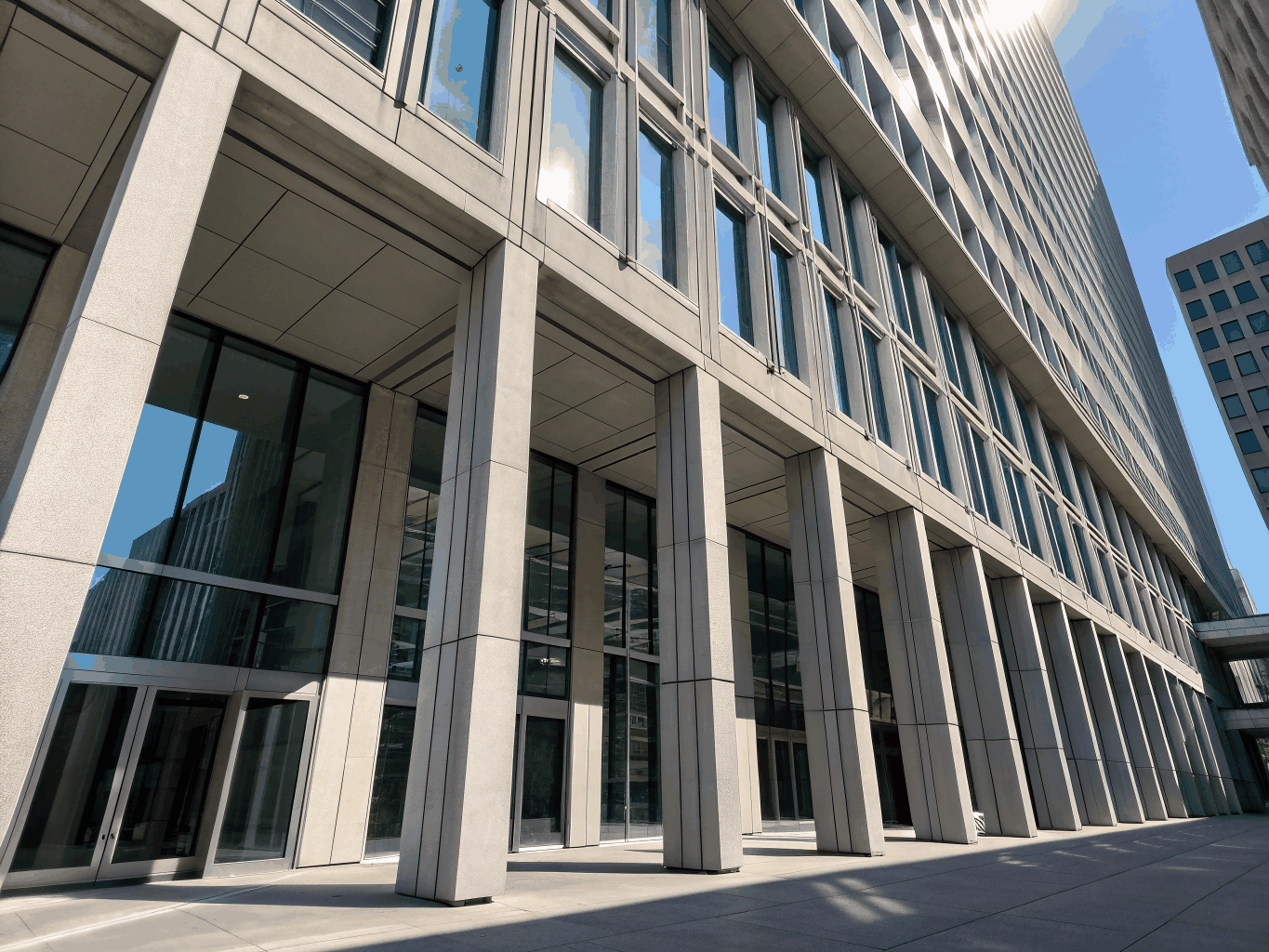 Modern architectural detail representing structured business growth and strategic clarity